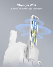 Carica l'immagine nel visualizzatore di Gallery, ioGiant WiFi to Ethernet Adapter Equipped with 2 External and 180-degree Adjustable Antennas for Stronger Connection with Router Place Your Wired Device Where You Need and Enjoy Flexible and Fast Connection