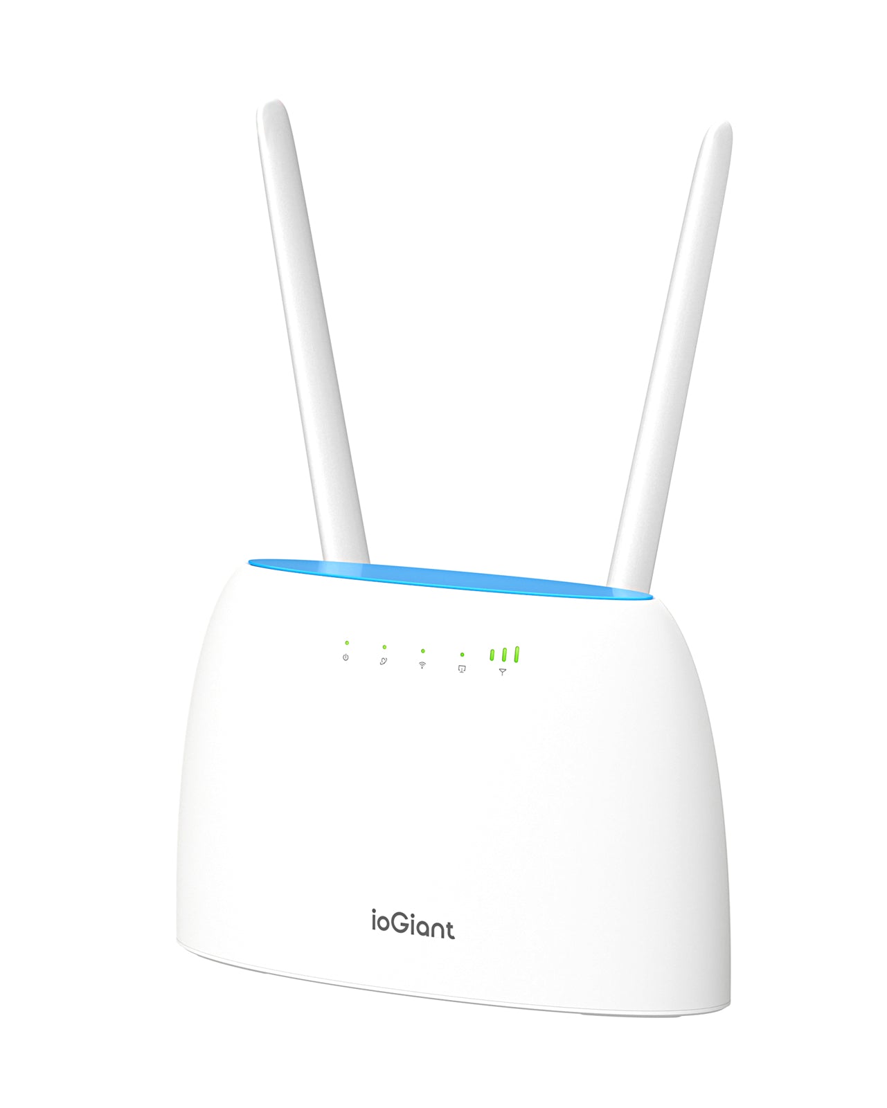 ioGiant Router 4G LTE con Sim, AC1200 Wi-Fi Dual-Band, Senza configurazione, Porta LAN/WAN, Connettività Fino a 64 Dispositivi, Antenne Staccabile, modem 4G Sim, Compatibile con Tutti Gli Operatori