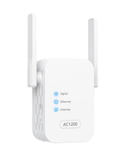 Carica l&#39;immagine nel visualizzatore di Gallery, 1200Mbps WiFi Extender Dual Band AC1200 WiFi Extender Extends Router’s WiFi and Eliminates WiFi Dead Zones
