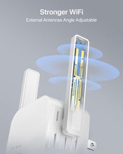 Carica l&#39;immagine nel visualizzatore di Gallery, ioGiant WiFi to Ethernet Adapter Equipped with 2 External and 180-degree Adjustable Antennas for Stronger Connection with Router Place Your Wired Device Where You Need and Enjoy Flexible and Fast Connection
