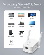 Carica l&#39;immagine nel visualizzatore di Gallery, ioGiant WiFi to Ethernet Adapter with a Fast RJ45 Ethernet Port Running up to 100Mbps Compatible with a Wide Range of Wired Devices Such as Your TV Printer Computer PC Streaming Player Blu-ray Player VoIP Phone

